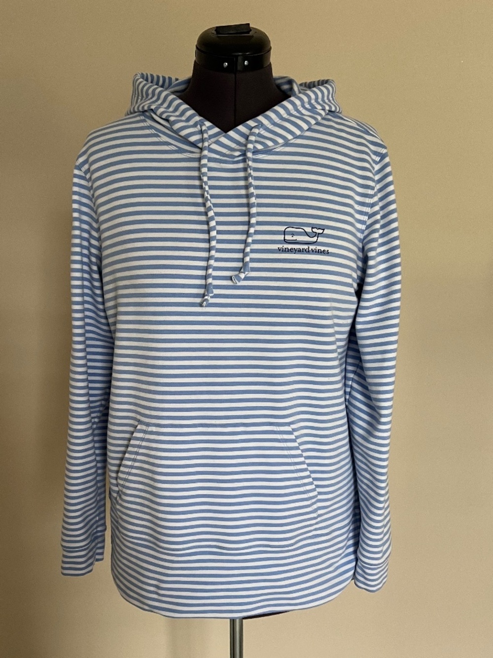 Vineyard Vines Women's Blue Hoodie Striped Size Medium